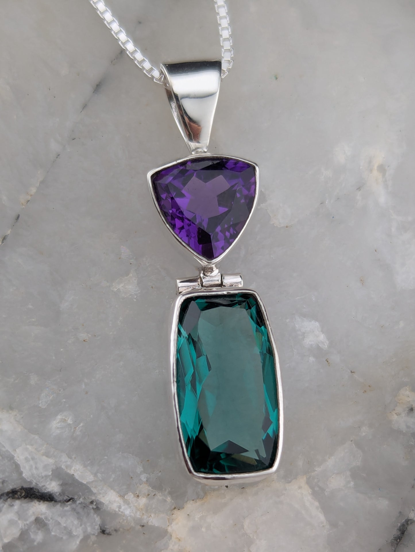 Amethyst & Prasiolite Necklace