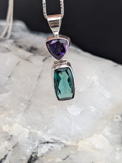 Amethyst & Prasiolite Necklace