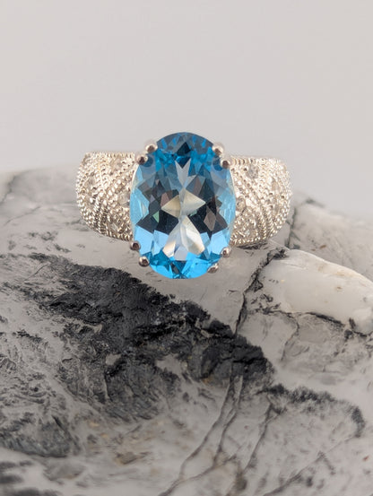 Blue Topaz Ring