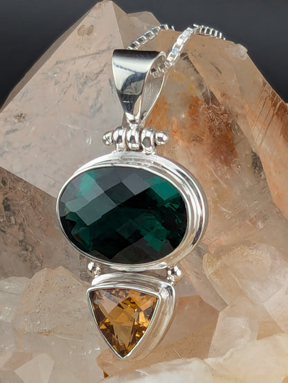 Prasiolite & Citrine Necklace