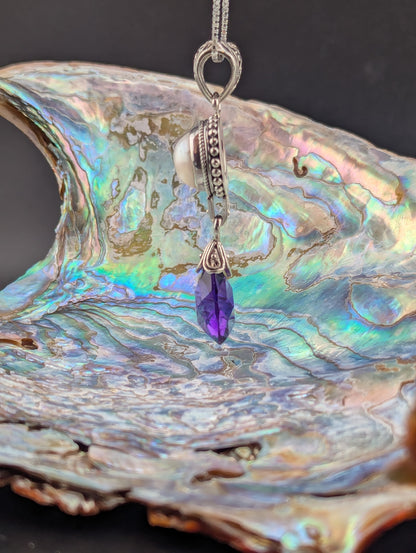 Fresh Water Pearl and Amethyst Necklace