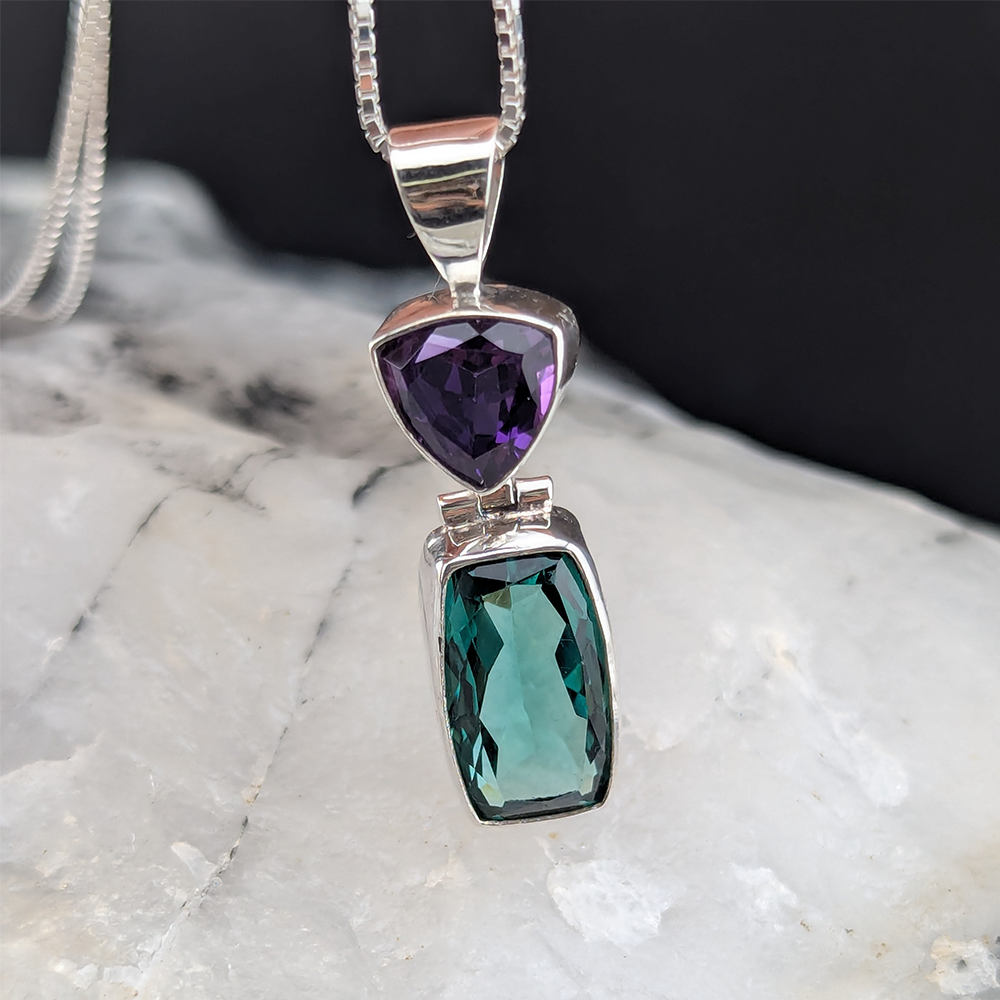 Amethyst & Prasiolite Necklace